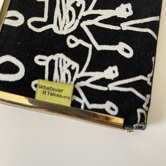 WHATEVER IT TAKES.ORG Kanye West Art Work Kiss Clasp Wallet Organizer Black - Picture 9 of 12